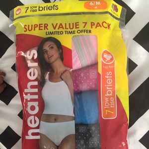 Fruit of the Loom Women Low Rise Briefs, 7ct Sz 6